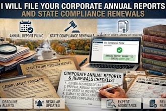 file your corporate annual reports and state compliance renewals