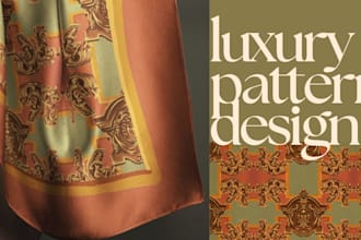 create luxury repeat patterns and surface designs