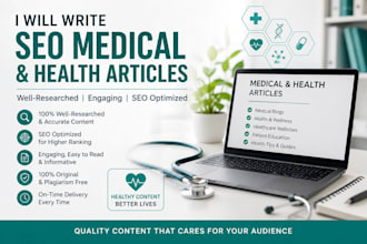 write SEO medical and health articles