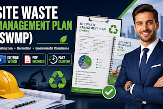 create a site waste management plan swmp for construction and demolition work