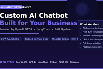 build a custom ai chatbot using openai gpt4 and langchain