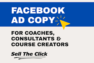 write facebook ad copy for lead generation or sales conversion