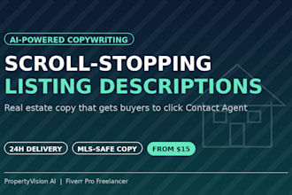write scroll stopping real estate listing descriptions