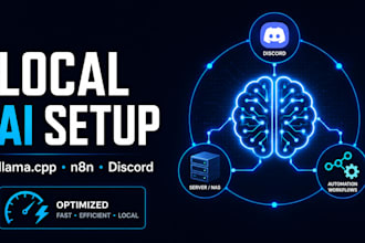 local llm fix setup llama cpp n8n automation discord ai bot self hosted ai rag