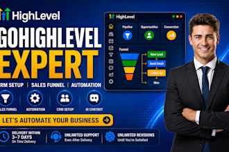 build gohighlevel landing page sales funnel lead generation ghl website expert