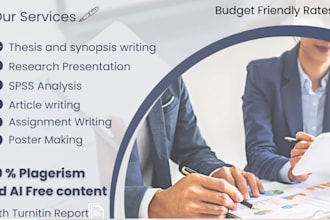 do research, essay, presentation, spss analysis and assignment writing