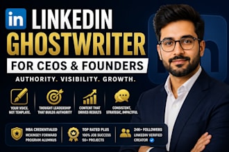 ghostwrite linkedin posts for executives, founders, and b2b leaders