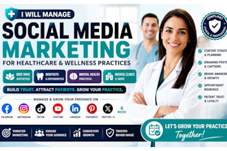 manage social media med spas dentists mental health practices clinic marketing
