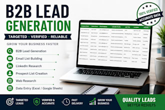 bulid a verified b2b lead list with emails and  linkedln