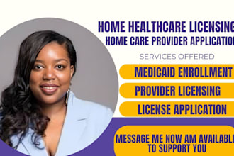 do home healthcare license provider application and medicaid enrollment
