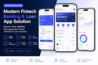 develop fintech website fintech app fintech banking loan app