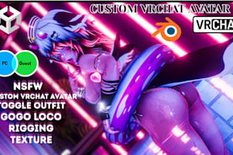 design furry avatar for vrchat, warudo, vseeface, vtuber PC and quest