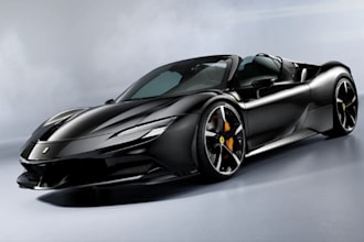 custom ferrari sf90 spider,wide bodykit,sportcar game ready,f1 glb model,ue5 rig