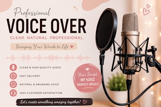 record a professional urdu voice over