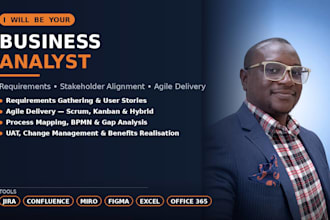 do ba with requirements gathering, bpmn, and agile delivery