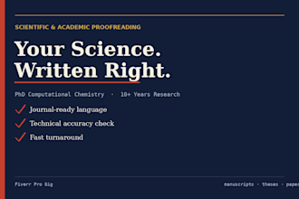 edit and polish your academic or scientific paper