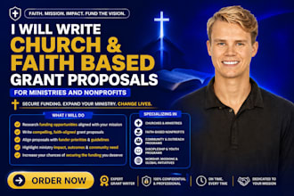 write church and faith based grant proposals for ministries and nonprofits