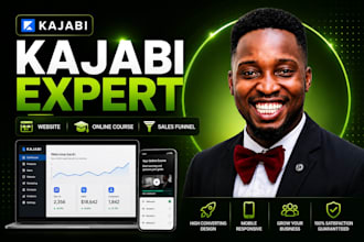 design kajabi website, kajabi online course, landing page, kajabi sales funnel