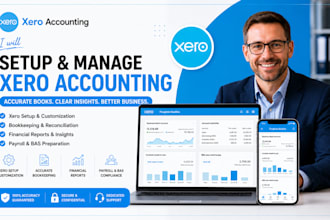 do xero bookkeeping, cleanup, xero bank reconciliation and monthly bookkeeping