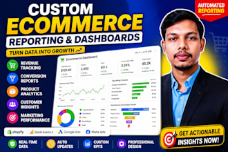 create custom ecommerce dashboards shopify analytics report in looker studio