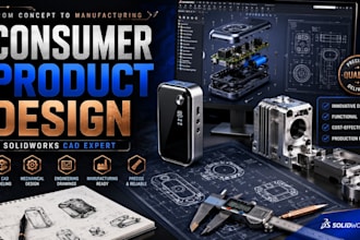 design your consumer product for manufacturing with solidworks cad
