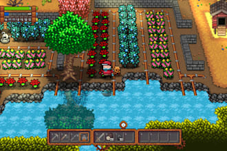 do pixel art tileset top down tile map game assets for you