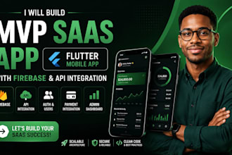 build flutterflow mobile app, ios app, android app with API integration
