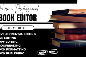 be your fiction and non fiction book editor