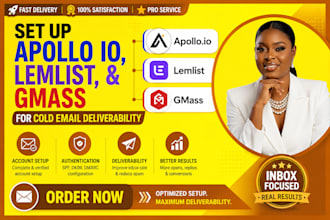 setup clay com, instantly ai, lemlist, and gmass for cold email deliverability