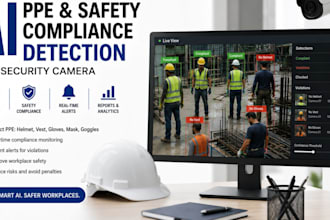 build ai ppe and safety compliance detection for security cameras