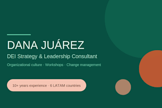 design and deliver a dei strategy or workshop for your organization