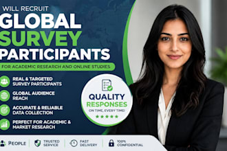 recruit targeted global survey participants  academic research online student