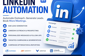 setup linkedin automation with expandi, dripify, amifox