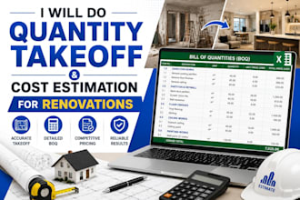 do quantity takeoff and cost estimation for renovations