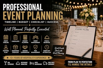 plan your event with timeline, budget and checklist