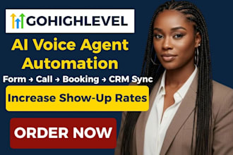 build gohighlevel ai voice call synthflow automation form to call booking