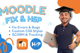 fix moodle errors, customize CSS, or set up h5p content