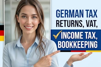 do german tax return, tax, corporate tax, and bookkeeping for business