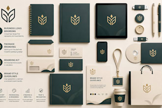 design corporate brand identity brand style guideline branding kit and app logo