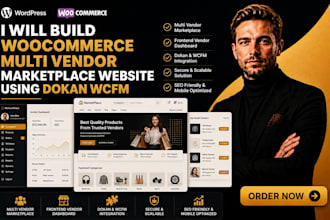 build woocommerce multi vendor marketplace website using dokan wcfm