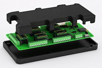 do product prototype cad, pcb enclosure electronics housing solidworks fusion360