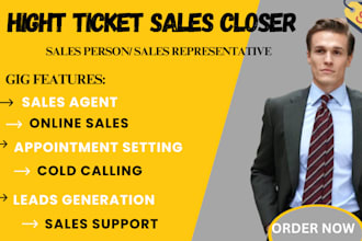 cold calling telemarketing online sales representative sales closer b2b lead bdr