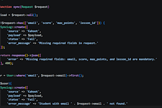 build secure laravel backend features