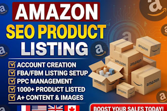create SEO optimized amazon fba fbm product listings that convert