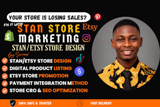 setup stan etsy shop, stan store marketing, upload digital products pod