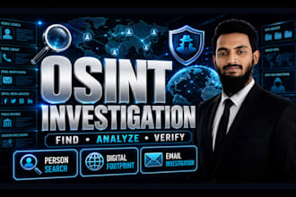 perform osint investigation and background check