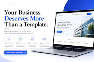 build a custom website that converts visitors into customers
