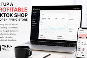 setup a profitable tiktok shop dropshipping store