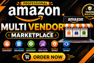 amazon clone multi vendor marketplace website vendor dashboard and app ecommerce