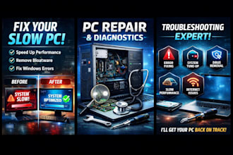 speed up your windows PC and fix windows errors and issues